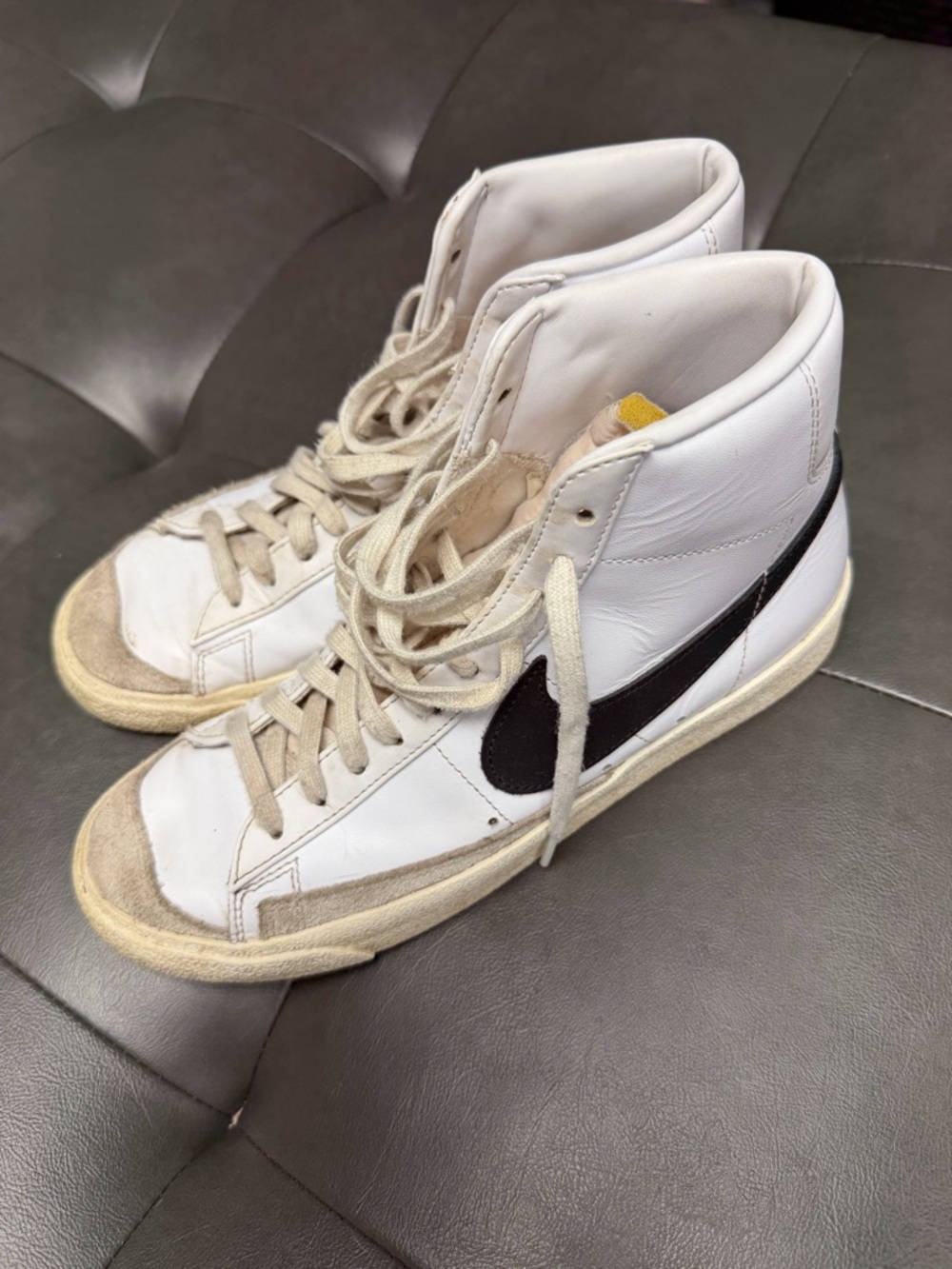 Women's White High-Top Nike  Sneakers